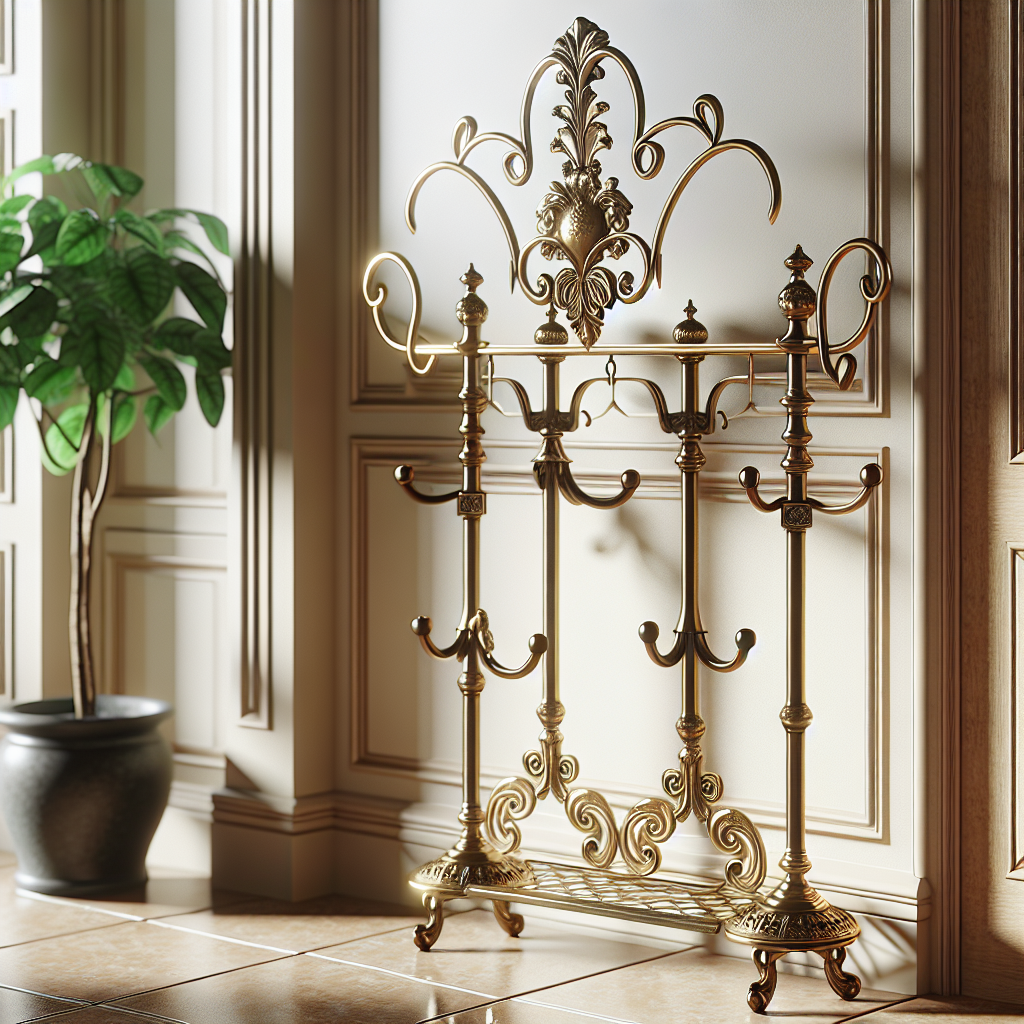 Heritage in Brass: Elevate Your Entryway with a Timeless Coat Rack